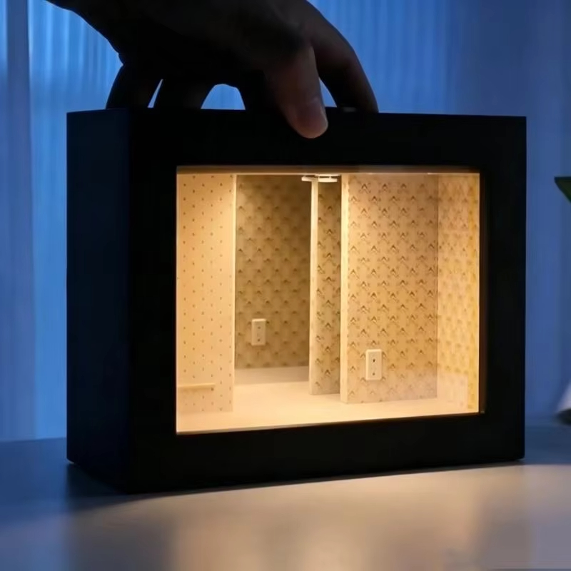 Lighting Decor Photos - إطار صور بمرآة لا نهائية بتأثير