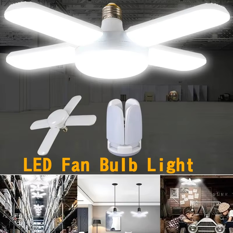 Garage Lighting Decor - مصباح LED على شكل مروحة بقوة