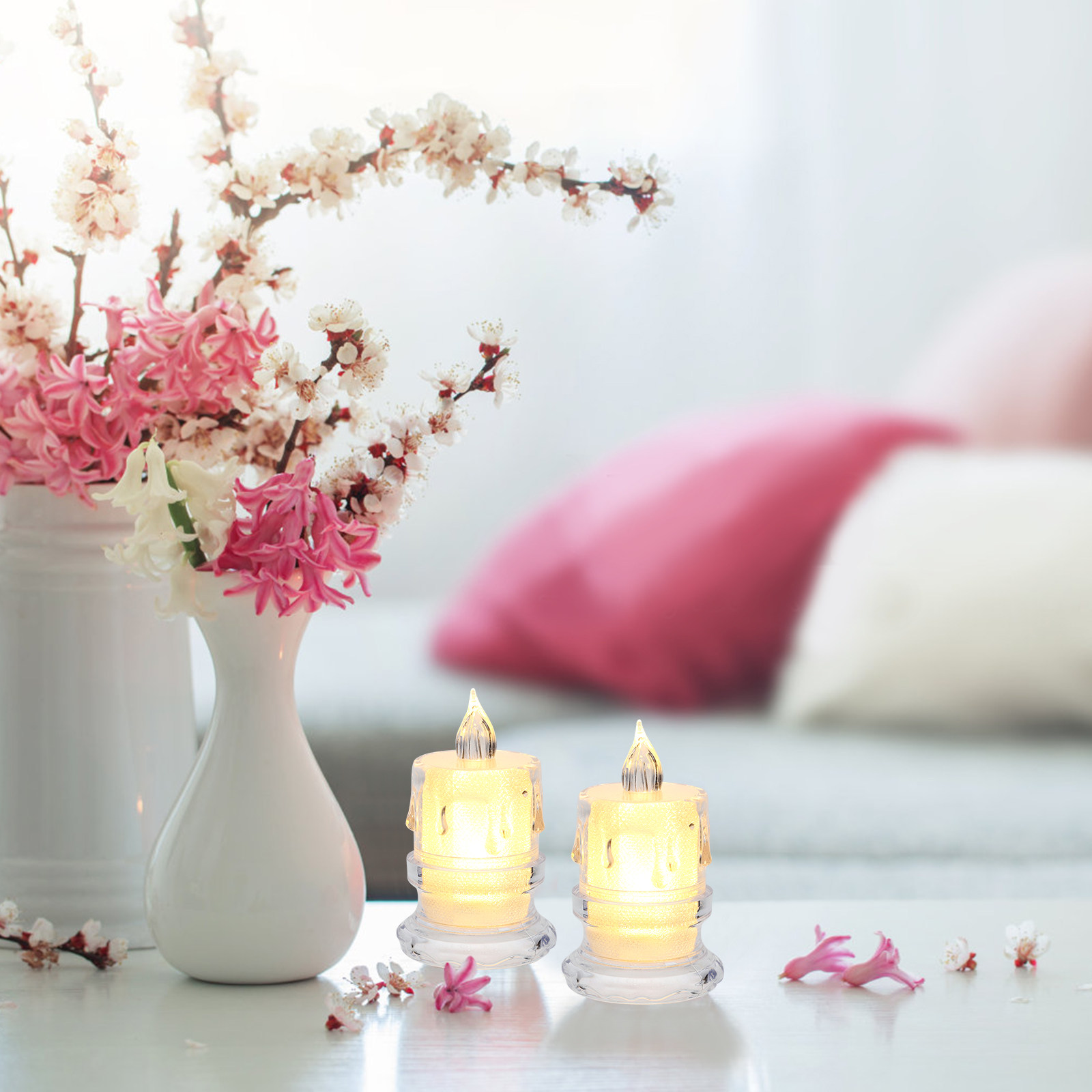 Lighting Decor Photos - 12 قطعة من مصابيح LED الشفافة