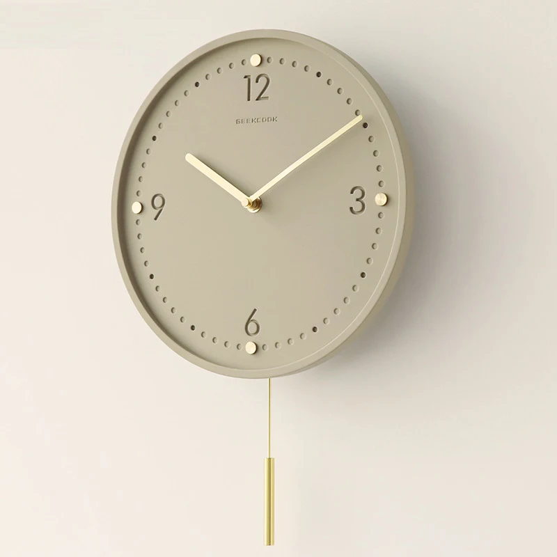 Lighting Home Decor Wall Clocks - ساعات حائط صامتة بتصميم بسيط للمنزل،