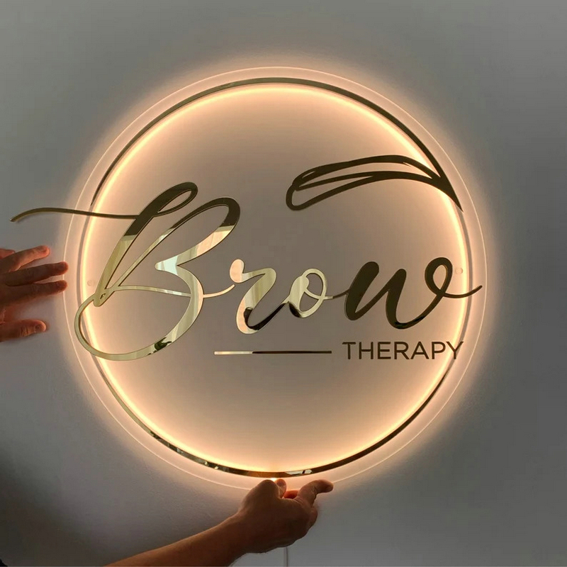 Lighting Decor Company - شعار شركة مخصصة ثلاثية الأبعاد علامات