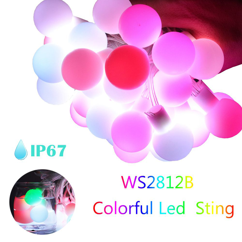 WS2812b LED كرة مستديرة سلسلة  - مراجعة Lighting Decor And More وسعره