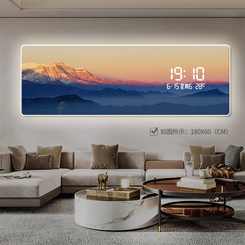 ساعات أنيقة مع إضاءة لتزيين غر - مراجعة Lighting Home Decor Wall Clocks وسعره
