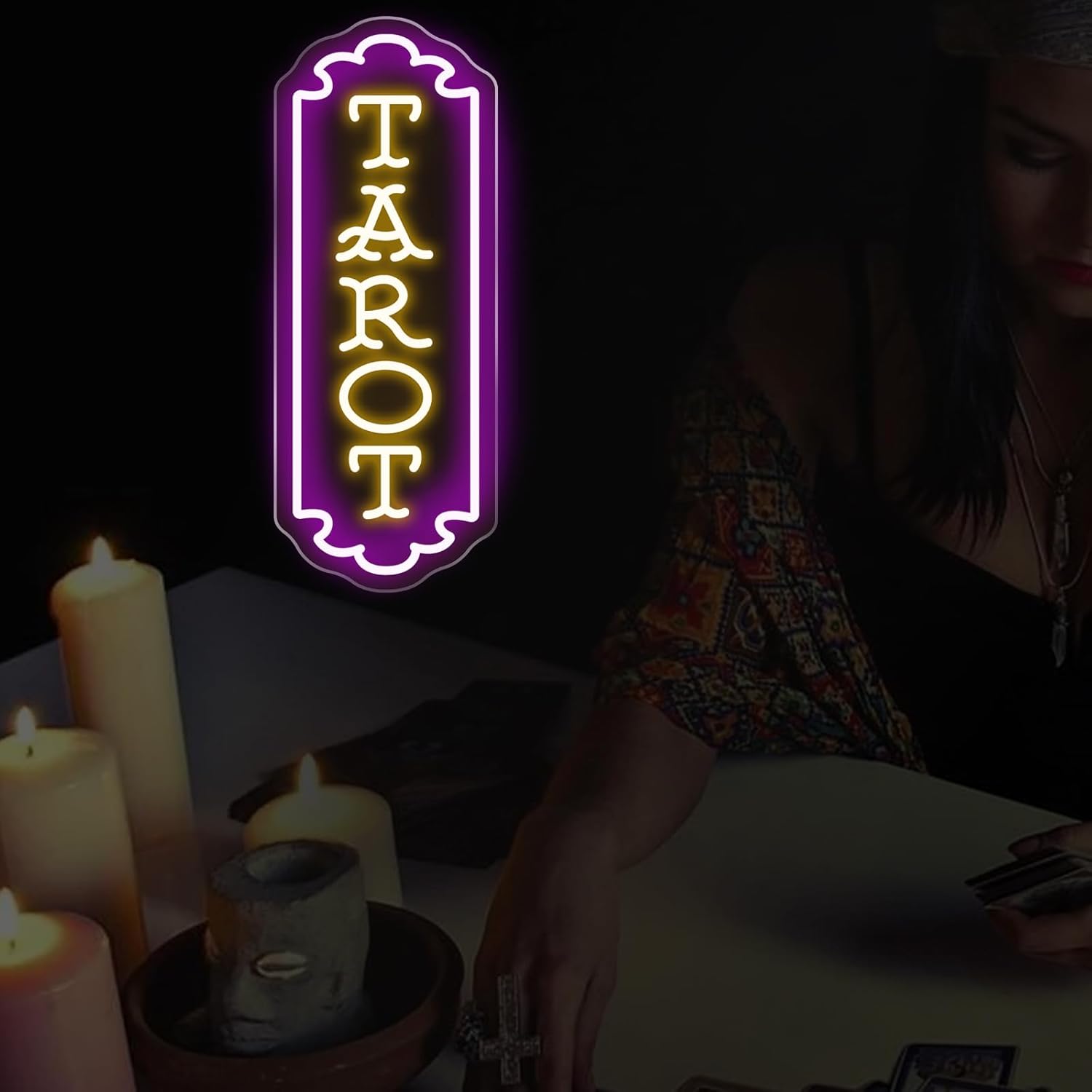 لافتة نيون التاروت تعمل بالـ U - مراجعة Wall Decor Lighting وسعره