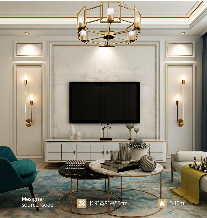 مصباح جداري عصري بتصميم إسكندن - مراجعة Wall Decor Lighting وسعره