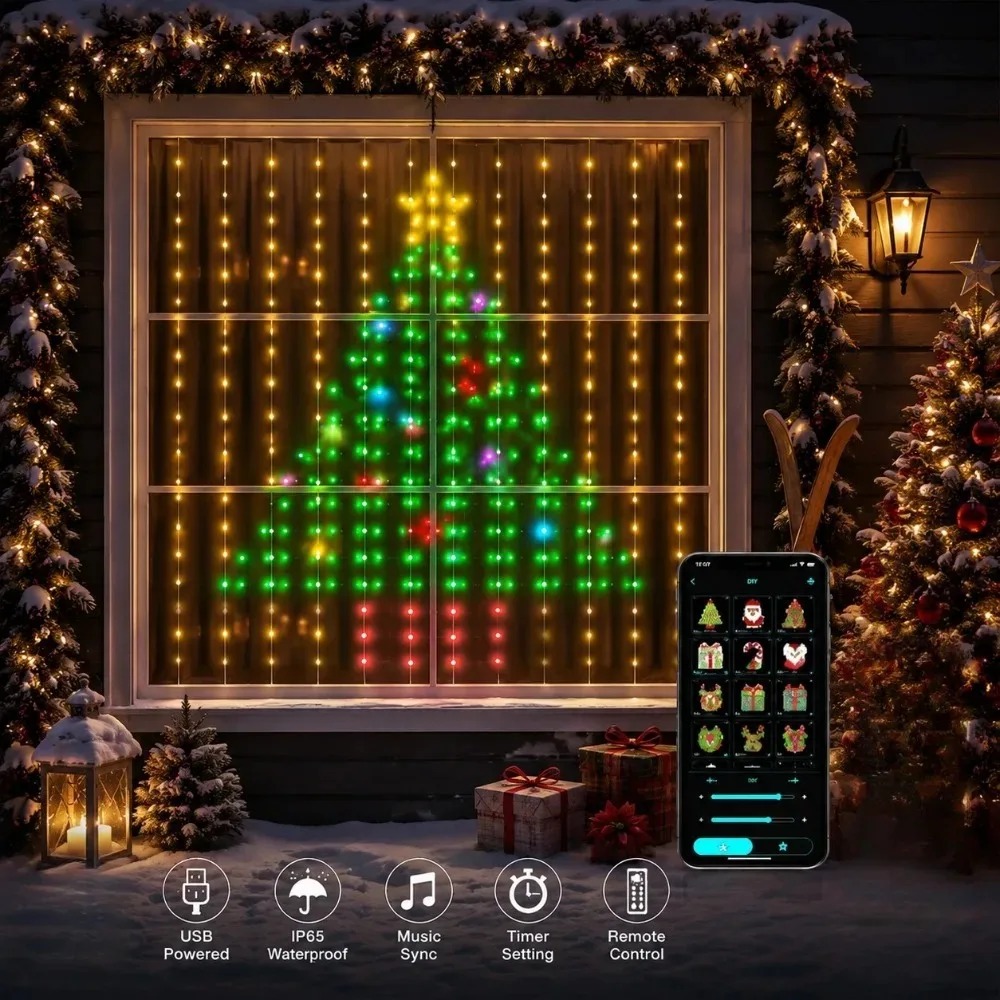 سلسلة أضواء عيد الميلاد LED، أ - مراجعة Wall Decor Lighting وسعره