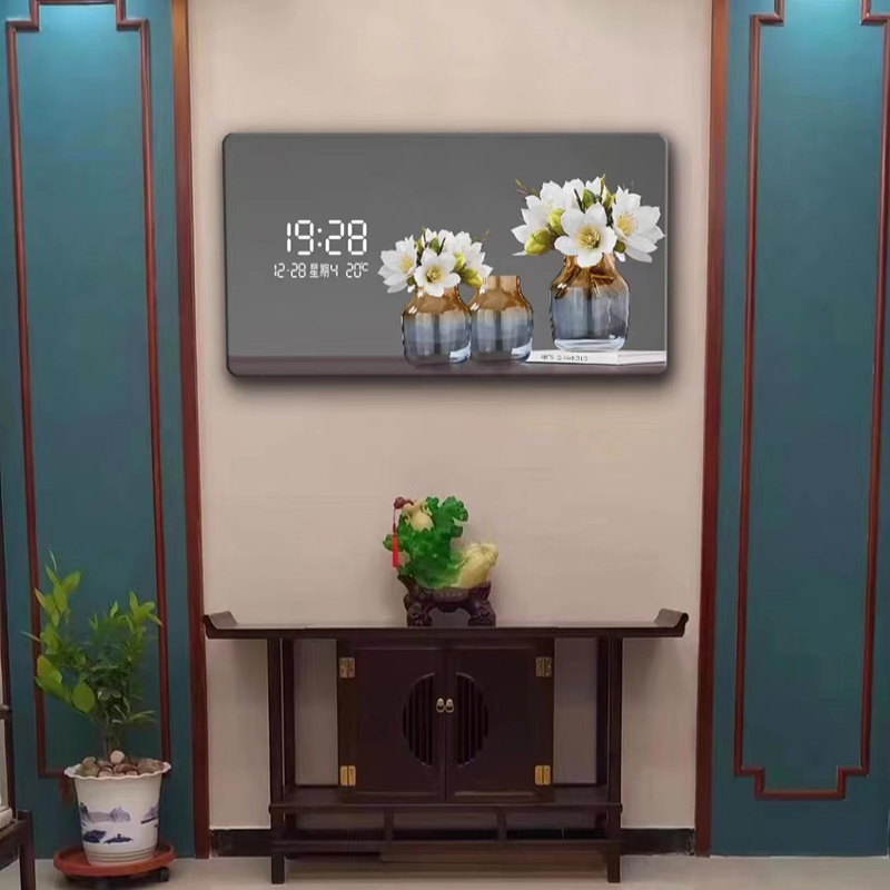 ساعة حائط رقمية بنمط زهور كبير - مراجعة Lighting Home Decor Wall Clocks وسعره