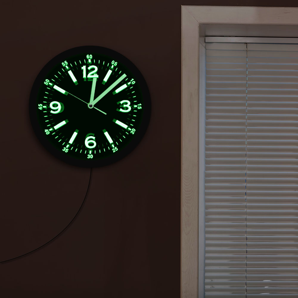 ساعة حائط نيون LED بأرقام كبير - مراجعة Lighting Home Decor Wall Clocks وسعره