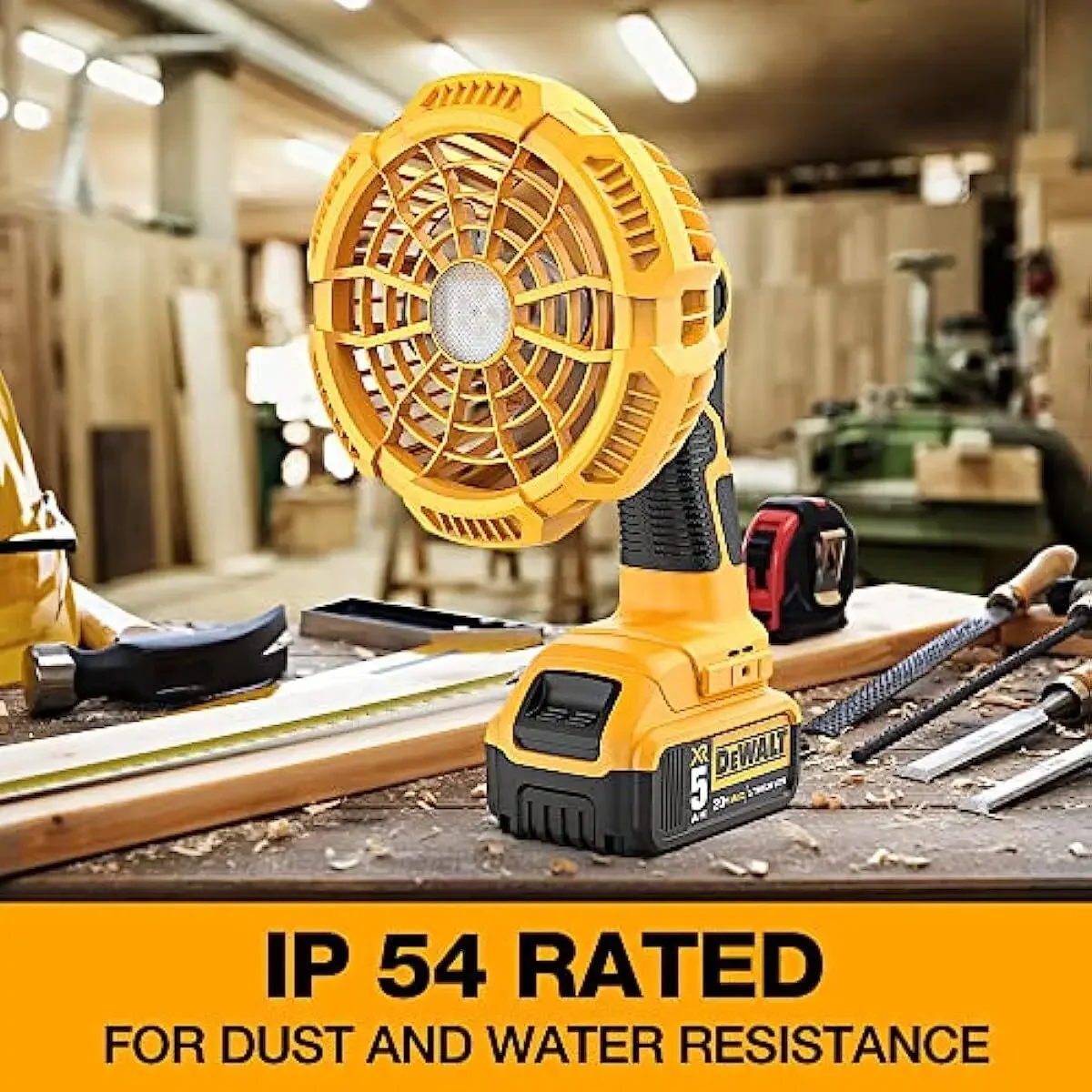 مروحة محمولة على موقع العمل ،  - مراجعة Garage Lighting Decor وسعره