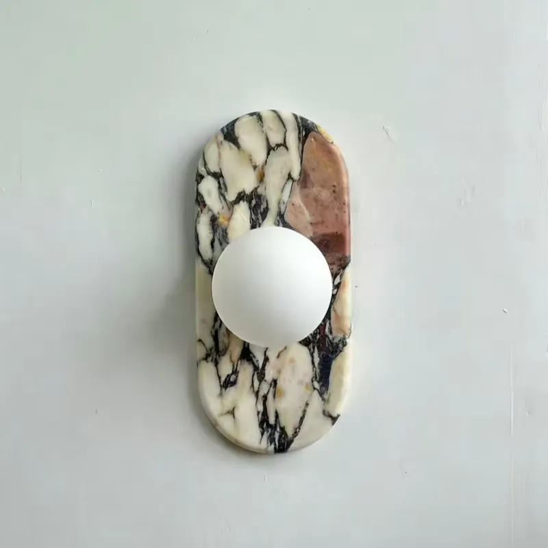 مصباح جداري من الرخام الطبيعي  - مراجعة Wall Decor Lighting وسعره