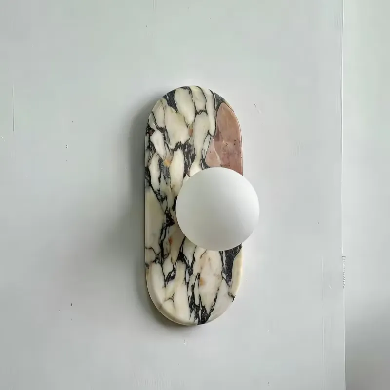 مصباح جداري من الرخام الطبيعي  - مراجعة Wall Decor Lighting وسعره