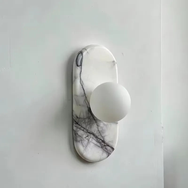 مصباح جداري من الرخام الطبيعي  - مراجعة Wall Decor Lighting وسعره