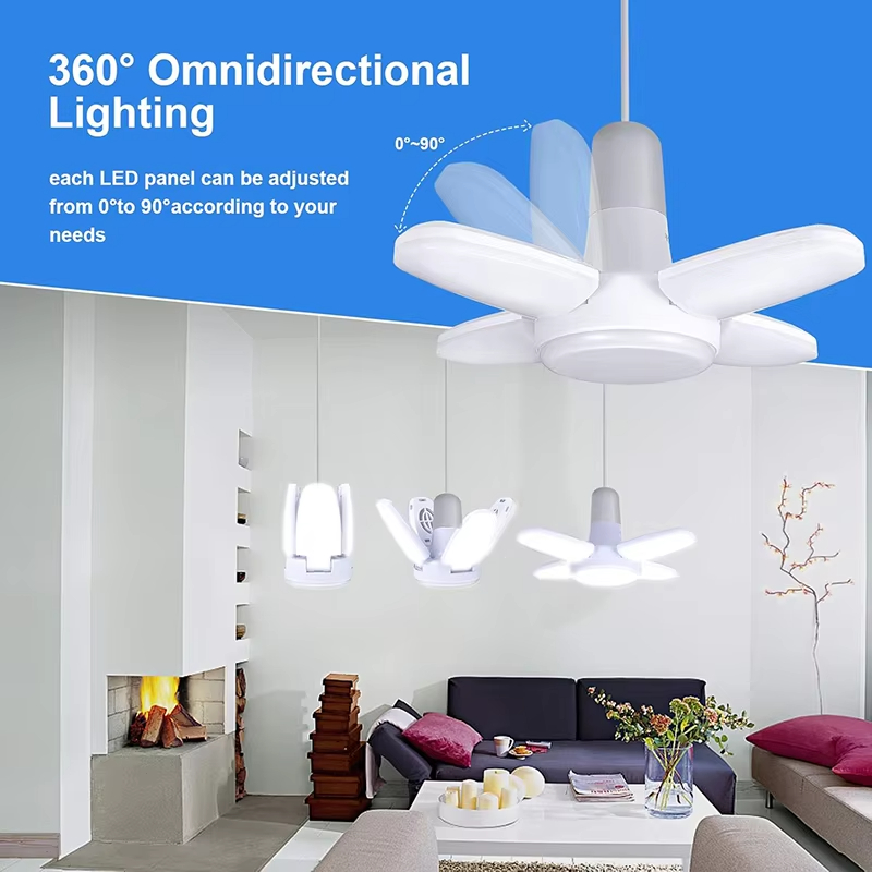 مصباح LED على شكل مروحة بقوة 2 - مراجعة Garage Lighting Decor وسعره