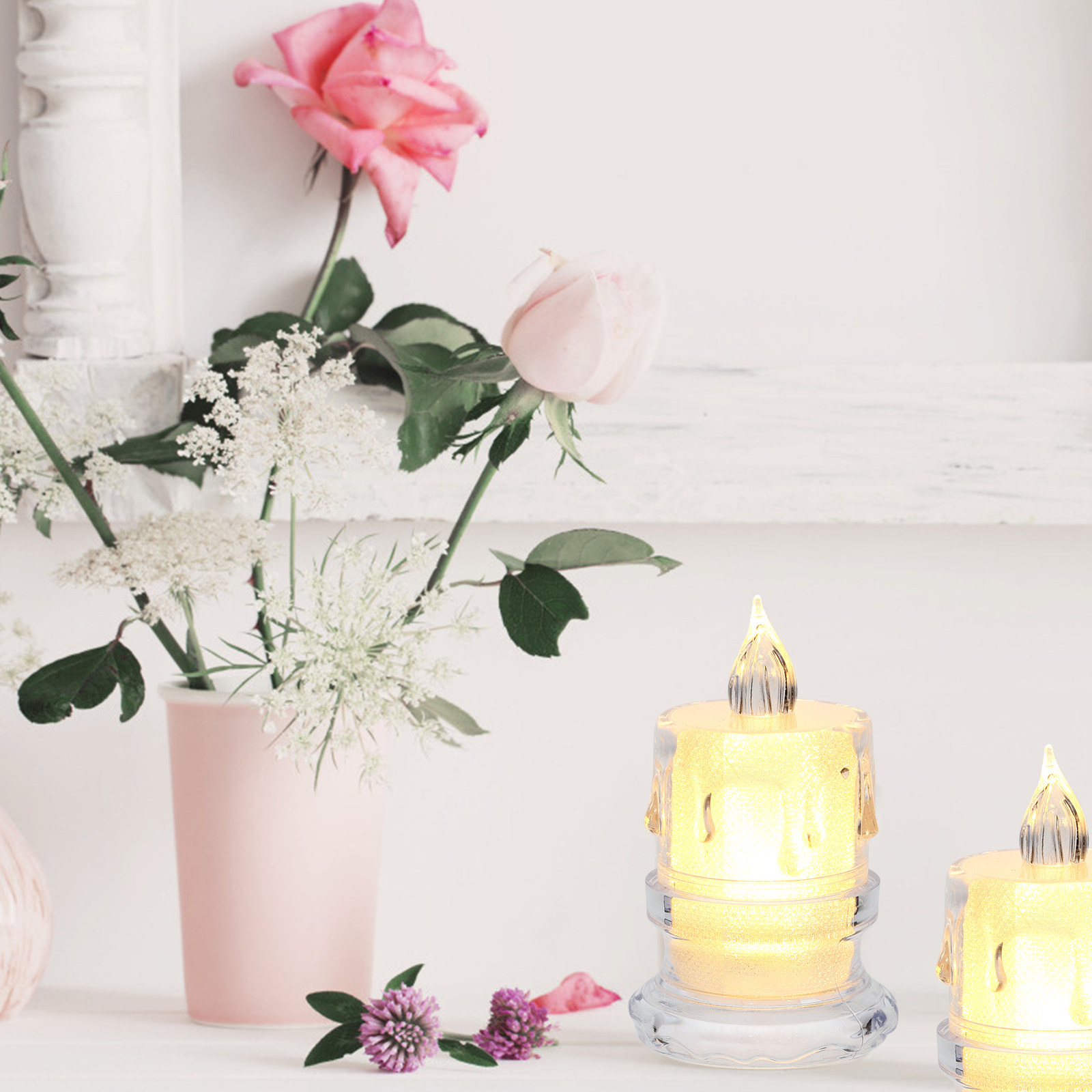 12 قطعة من مصابيح LED الشفافة  - مراجعة Lighting Decor Photos وسعره