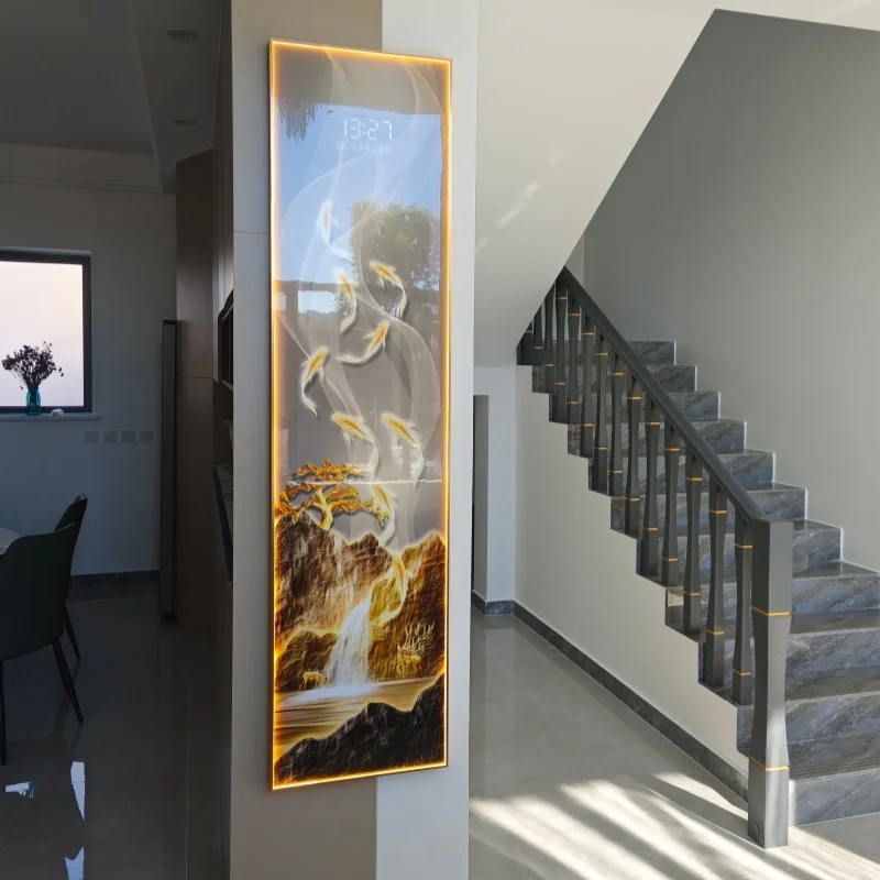 ساعة إلكترونية حديثة فاخرة بإض - مراجعة Lighting Home Decor Wall Clocks وسعره