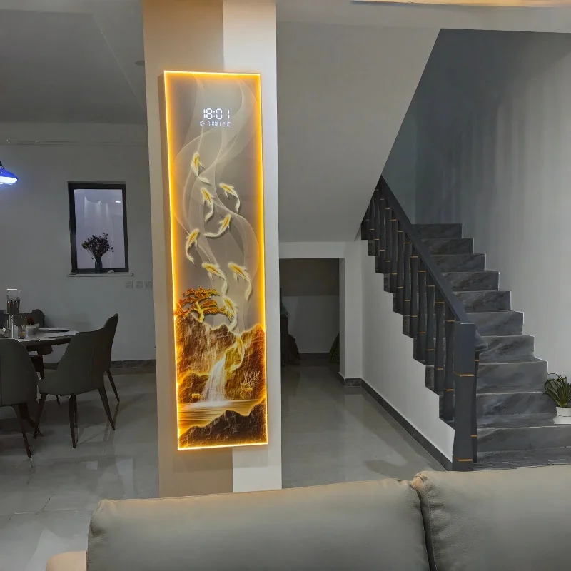 ساعة إلكترونية حديثة فاخرة بإض - مراجعة Lighting Home Decor Wall Clocks وسعره