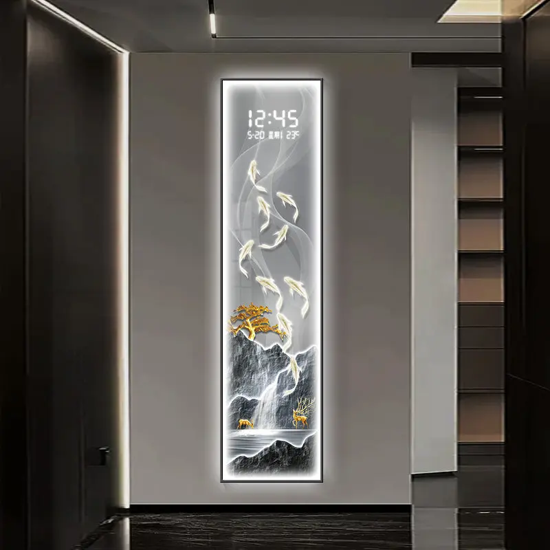 ساعة إلكترونية حديثة فاخرة بإض - مراجعة Lighting Home Decor Wall Clocks وسعره