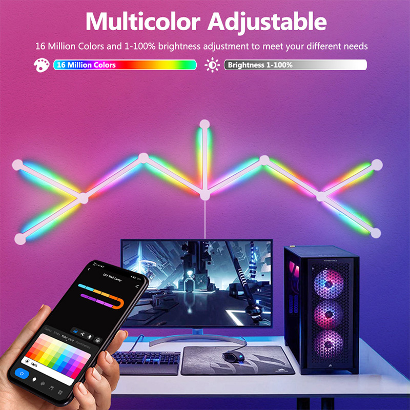 مصباح حائط RGB ذكي، شريط إضاءة - مراجعة Wall Decor Lighting وسعره