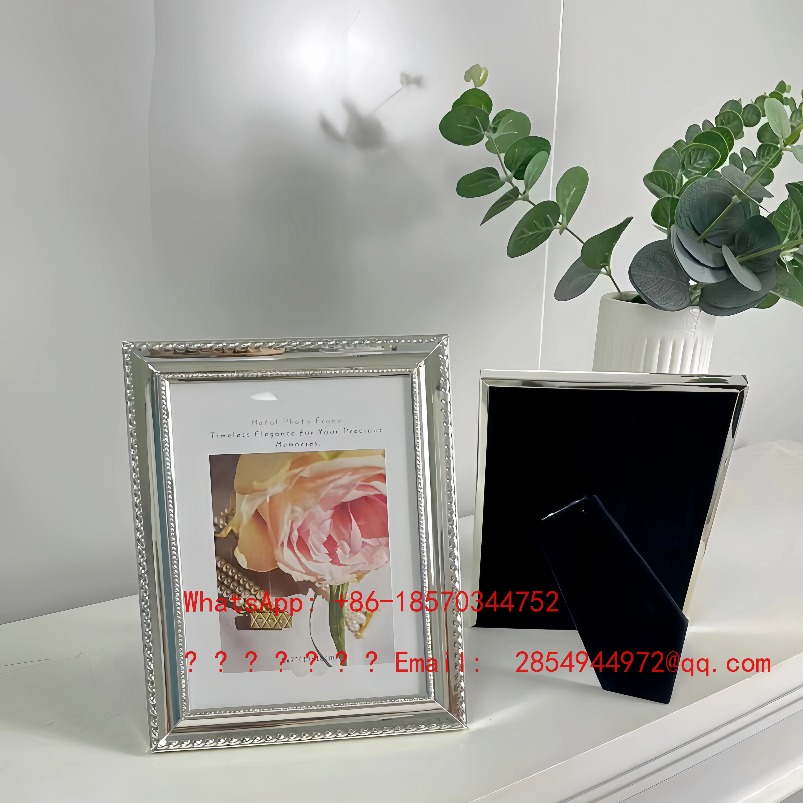 إطار صور معدني فاخر فضي اللون  - مراجعة Lighting Decor Photos وسعره