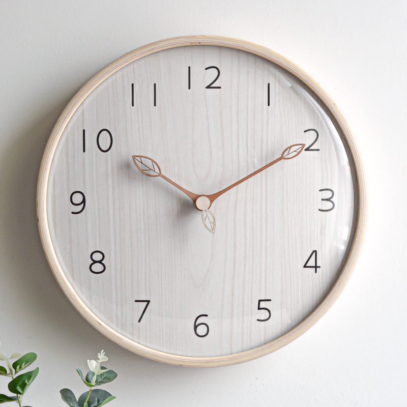 الشمال نمط ضوء ساعة حائط خشبية - مراجعة Lighting Home Decor Wall Clocks وسعره