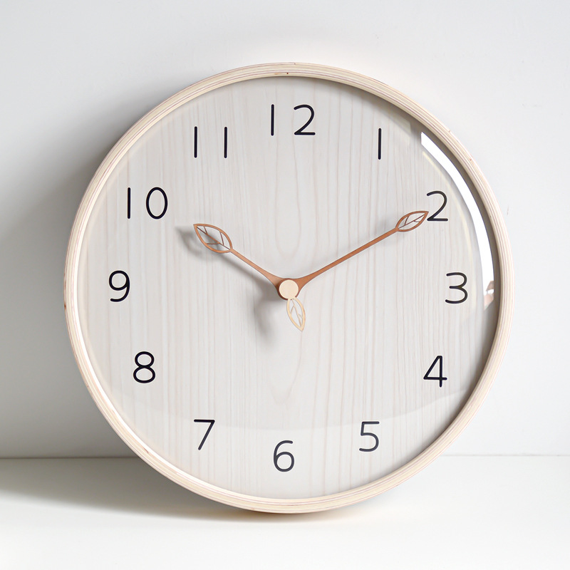 الشمال نمط ضوء ساعة حائط خشبية - مراجعة Lighting Home Decor Wall Clocks وسعره